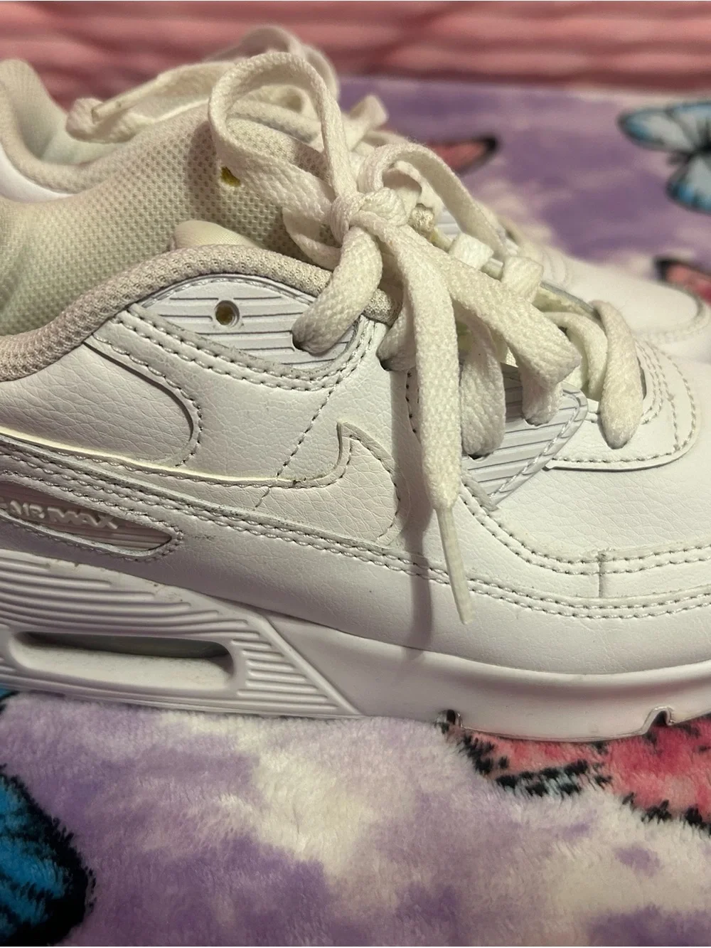 Nike Air Max 90 EasyOn Boys’ Preschool sneakers – White, Size 1.5